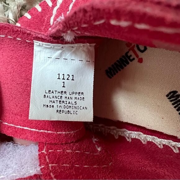 Minnetonka Front Strap Baby Bootie Moccasin Size 1 - Picture 8 of 8